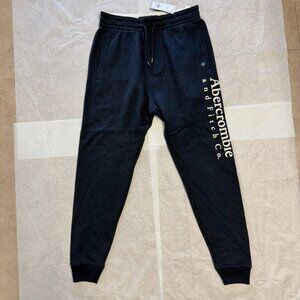 Abercombie & Fitch Dark Blue X-Small Men's Fleece Sweatpants